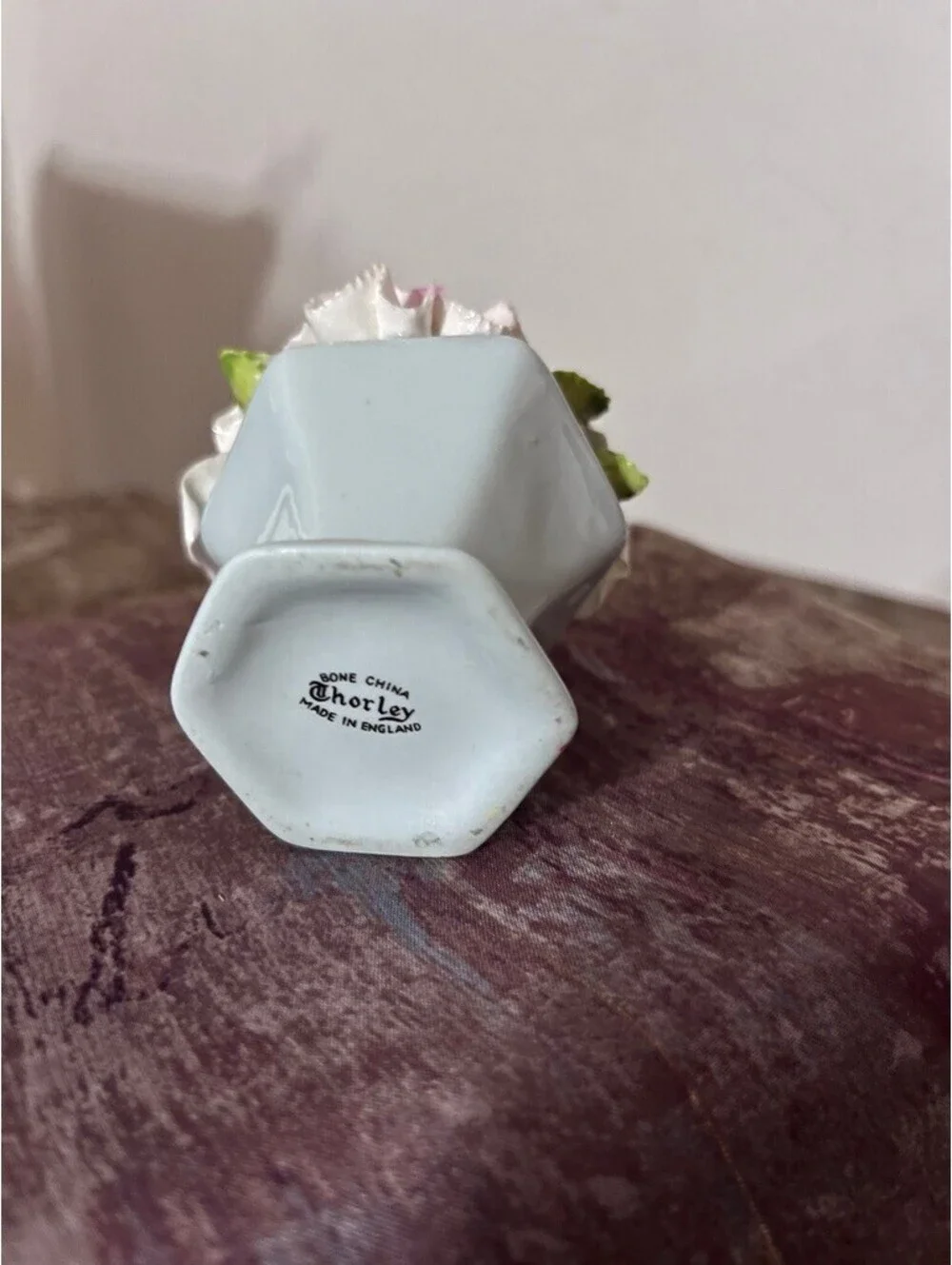 Vintage Chorley England Porcelain Flower Vase - Elegant Mini Floral Decor